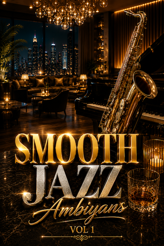 Smooth Jazz Ambiyans Vol 1 lisanslı arka plan müzik paketi