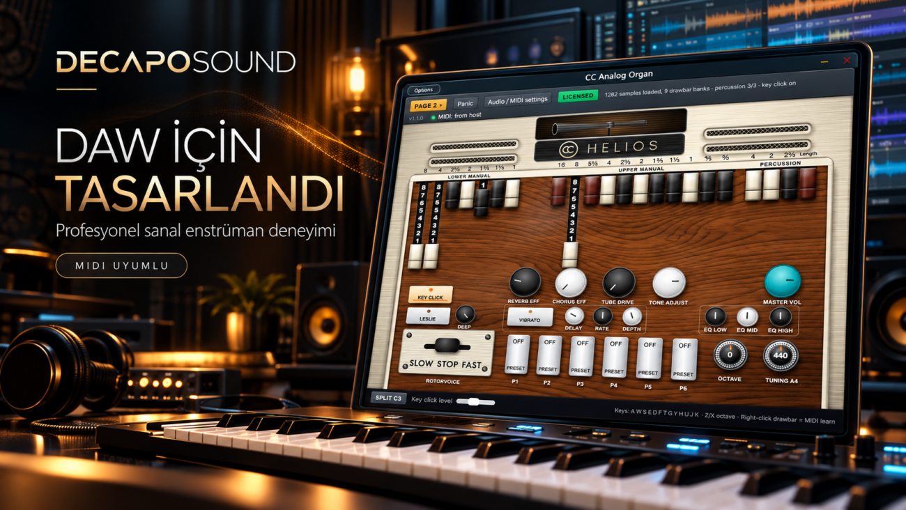 C&C Retro Organ – DAW için tasarlandı, MIDI uyumlu analog org