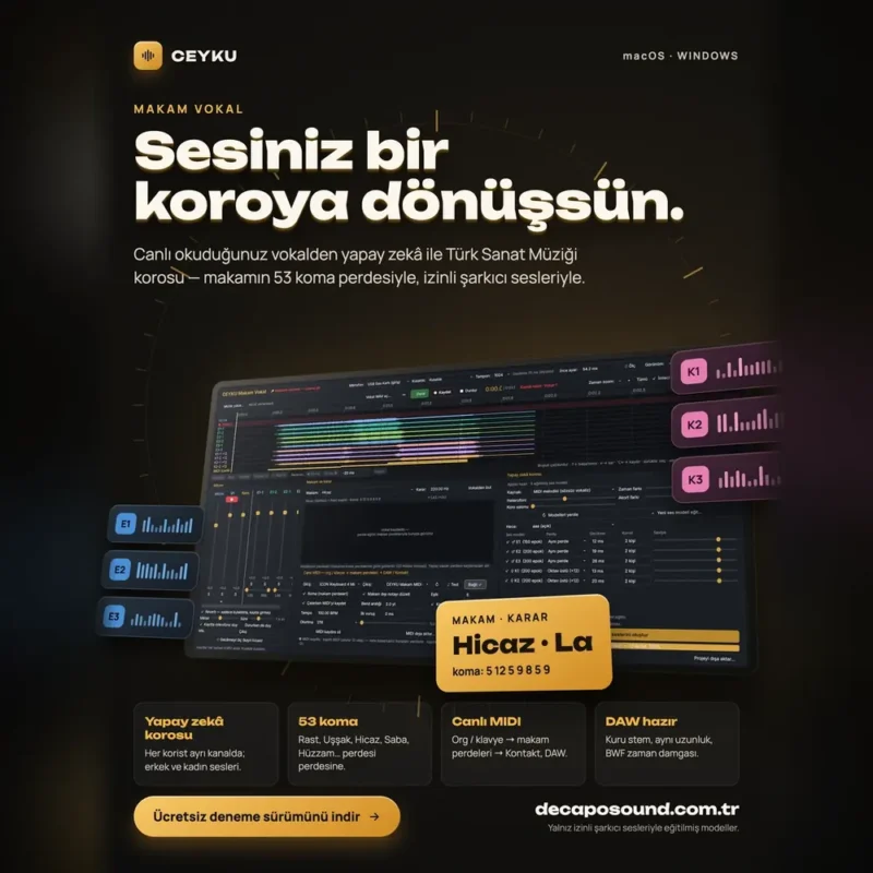 CEYKU Makam Vokal – Sesiniz bir koroya dönüşsün